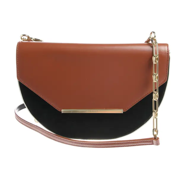 Shoulder Bag in Brown, Leather, Ted Baker