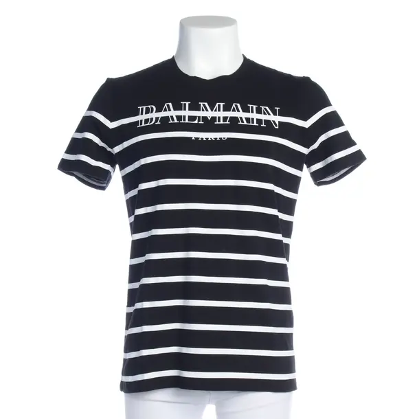 T-Shirt in Schwarz, Baumwolle, Balmain