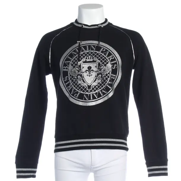 Sweatshirt in Black, Cotton, Balmain