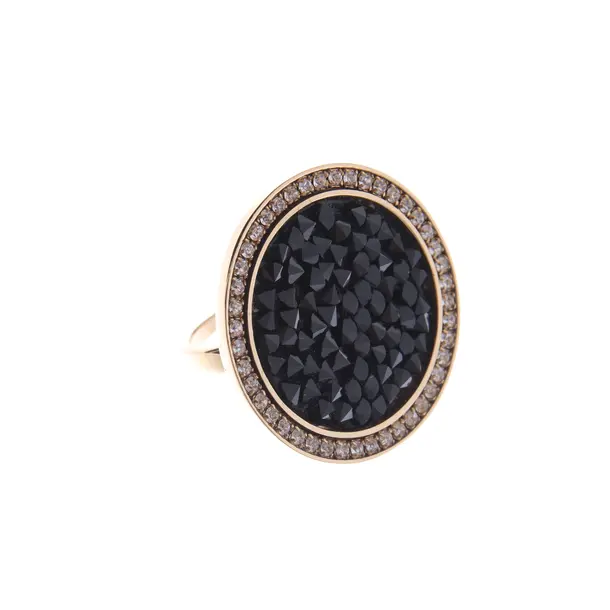 Ring in Metallic, Metal (metallic, metallized), Swarovski