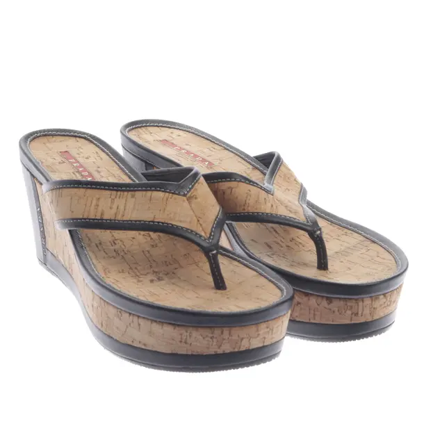 Wedges in Schwarz, , Prada