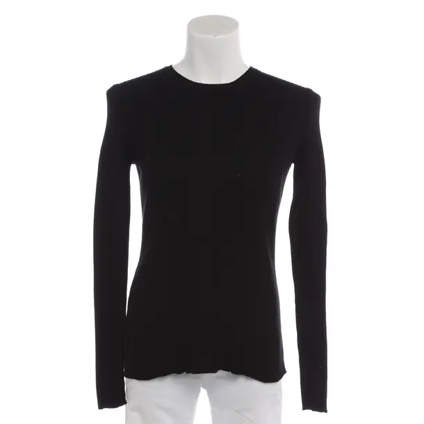Wollpullover in Schwarz, Baumwolle, Prada