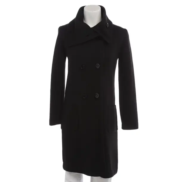 Übergangsmantel in Schwarz, Wolle, Jil Sander