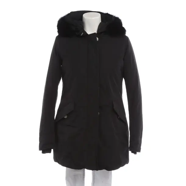 Winter Coat in Black, Polyester, Woolrich