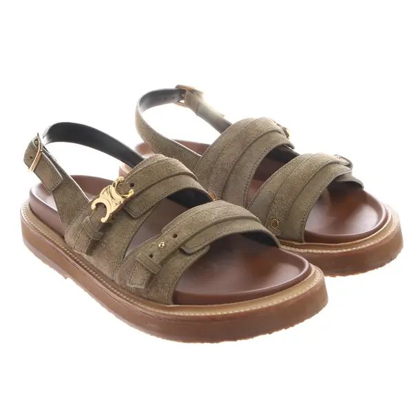 Sandalen in Grün, , Céline