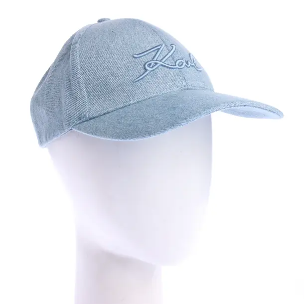 Cap in Blau, Baumwolle, Karl Lagerfeld