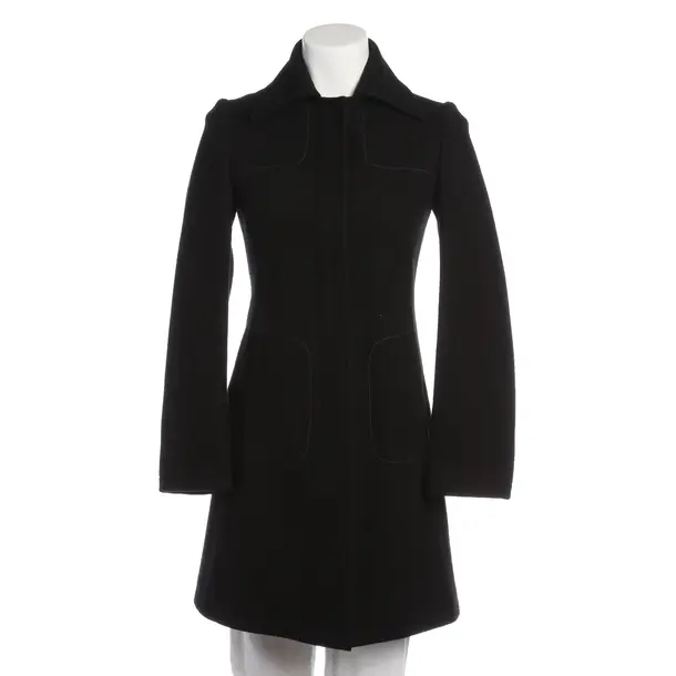 Mid-Season Coat in Black, Wool, Calvin Klein