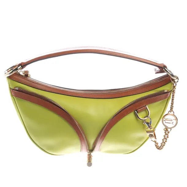 Handbag in Brown, Leather, Versace
