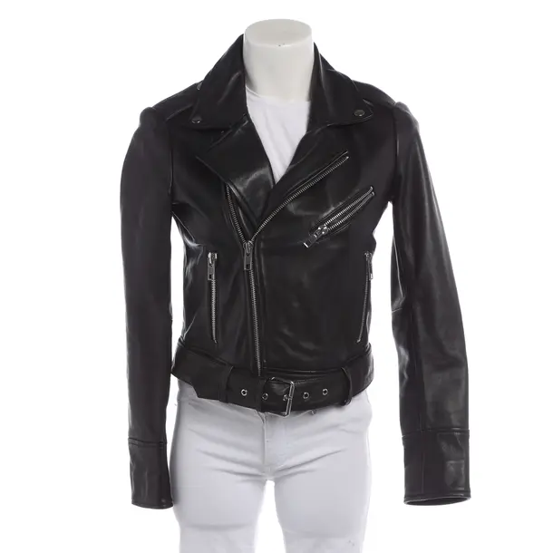 Lederjacke in Schwarz, Leder, Maje