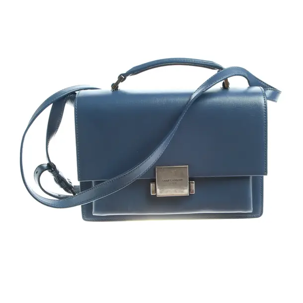 Handbag in Blue, Leather, Saint Laurent