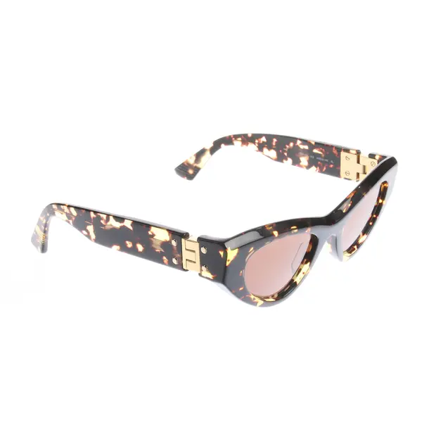 Sonnenbrille in Braun, Kunststoff, Bottega Veneta
