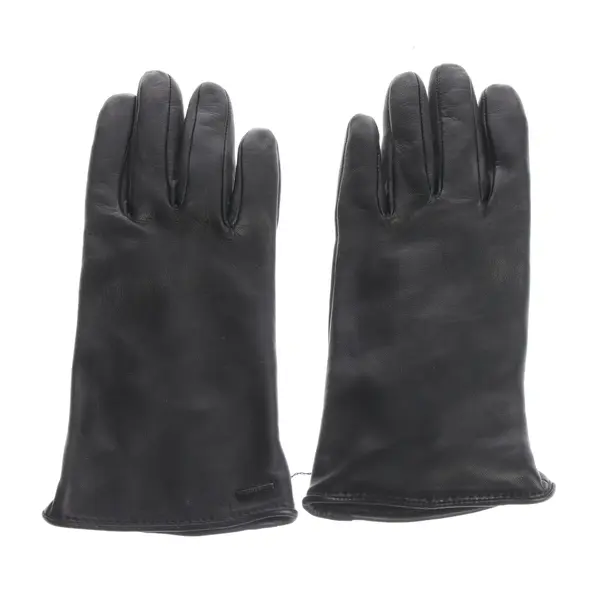 Leather Gloves in Black, Leather, Hugo Boss