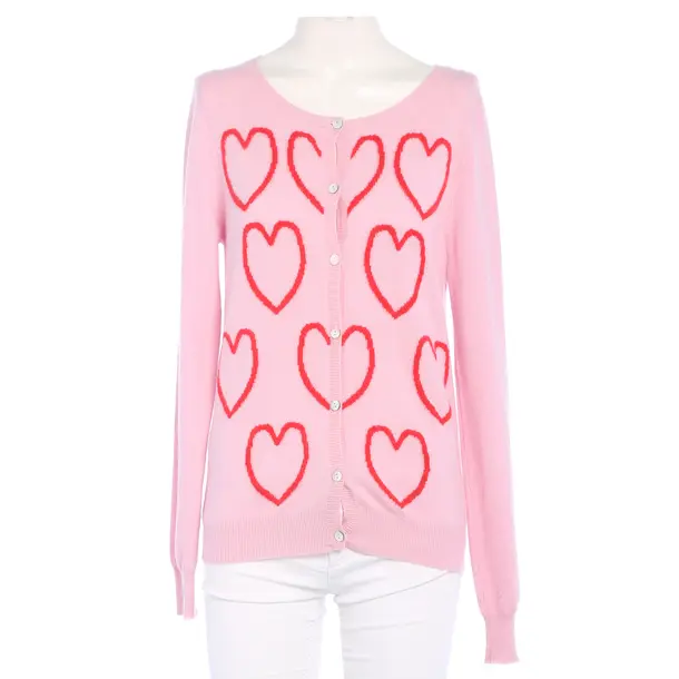 Strickjacke in Rosa, Kaschmir, Rosa von Schmaus