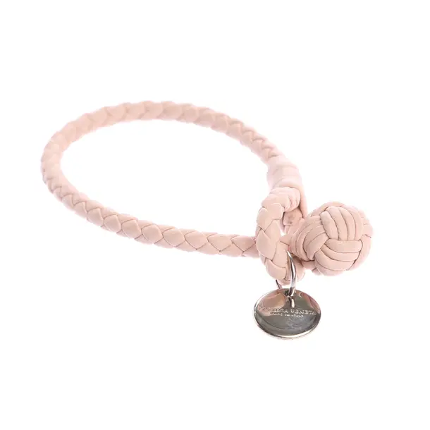 Armband in Rosa, Leder, Bottega Veneta