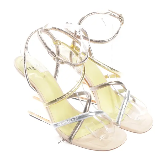 Heeled Sandals in Multicolored, , Fendi