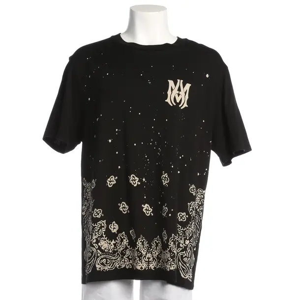 T-Shirt in Schwarz, Baumwolle, Amiri