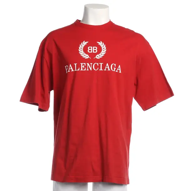 T-Shirt in Rot, Baumwolle, Balenciaga