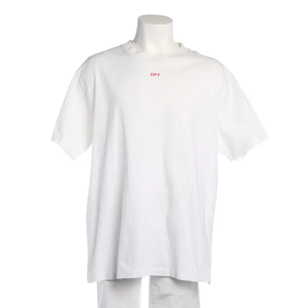 T-Shirt in Weiß, Baumwolle, Off-White
