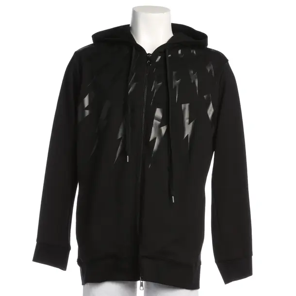 Hoodie in Schwarz, Baumwolle, Neil Barrett