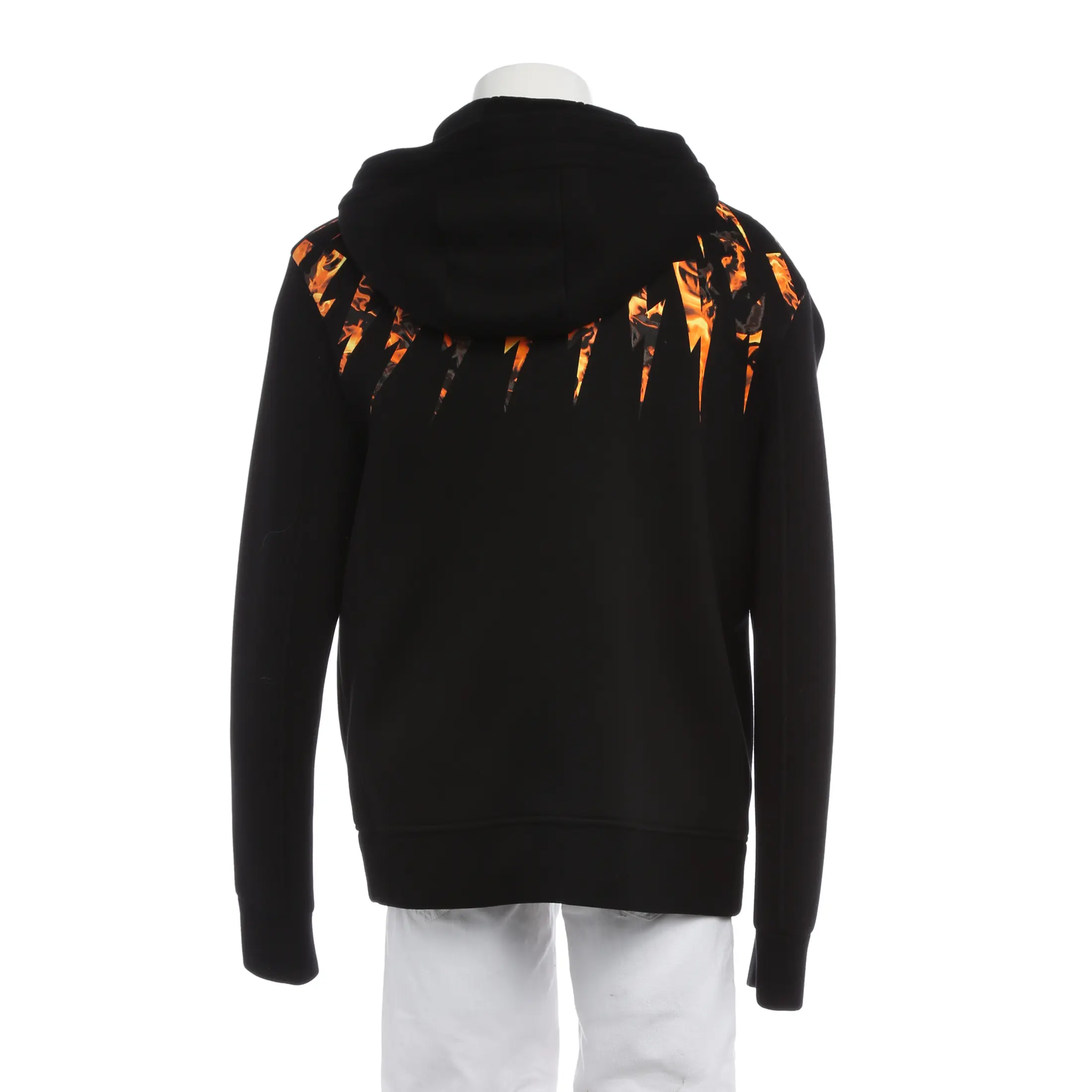 Neil Barrett Zip-Up Hoodie Size L in Black
