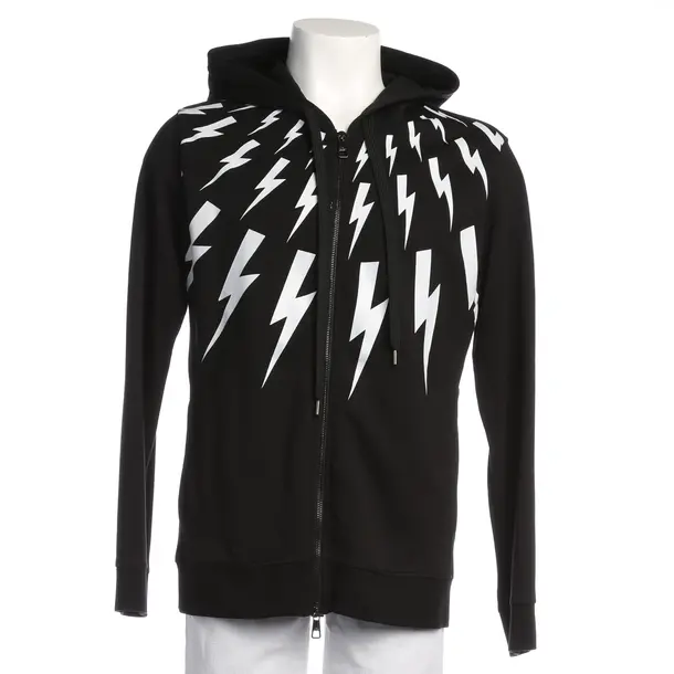 Sweatjacke in Schwarz, Baumwolle, Neil Barrett