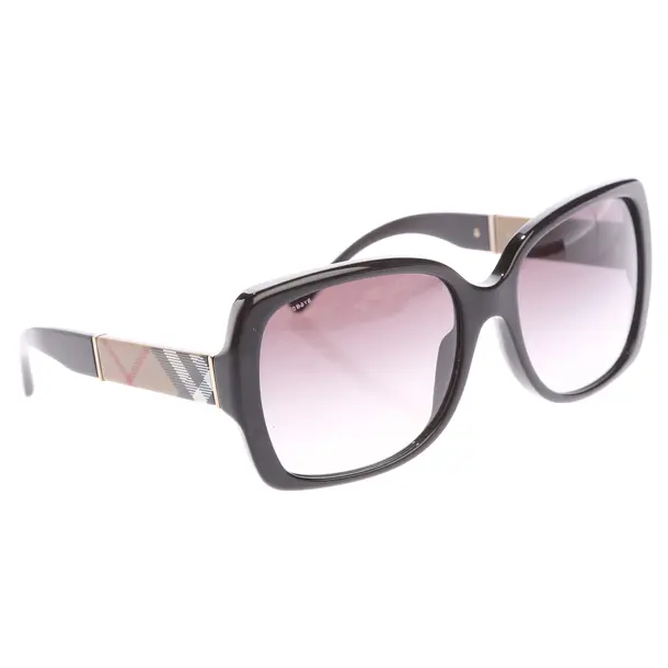 Sonnenbrille in Schwarz, Kunststoff, Burberry