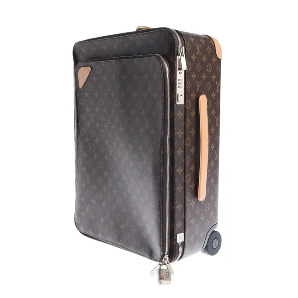 Suitcase, in Brown, Canvas, Louis Vuitton