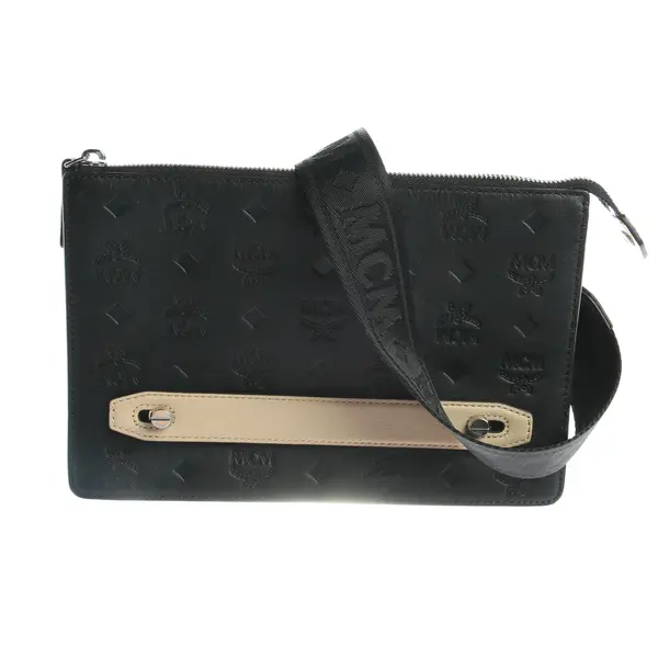 Shoulder Bag in Black, Leather, MCM
