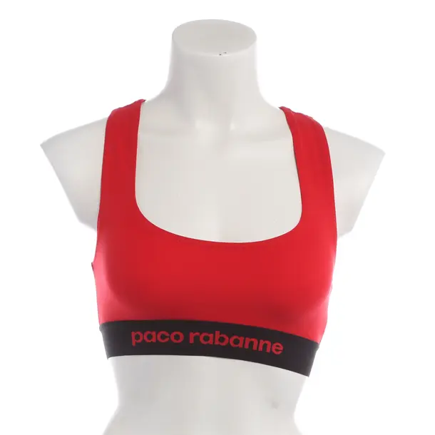 Top in Rot, Viskose, Paco Rabanne
