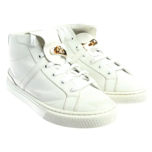 High-Top Sneakers in White, , Hermès