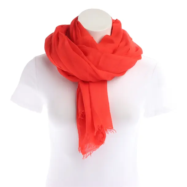 Shawl in Red, Cotton, Hugo Boss Black Label