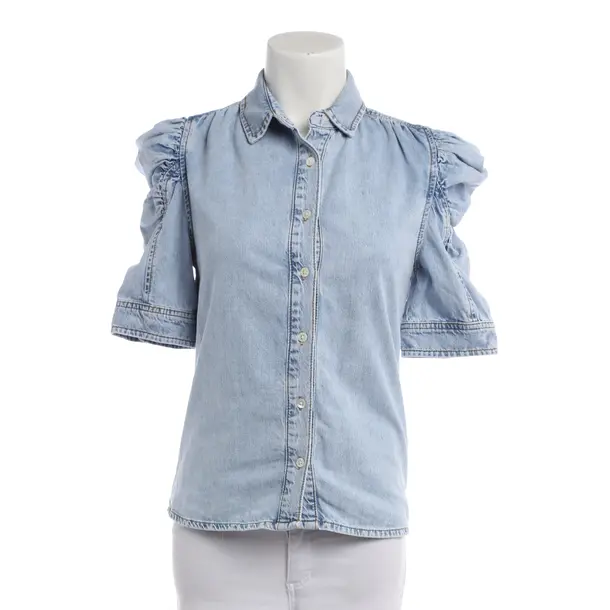 Bluse in Blau, Baumwolle, Frame