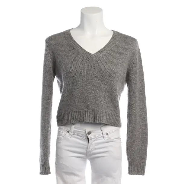Jumper in Gray, Cotton, Miu Miu