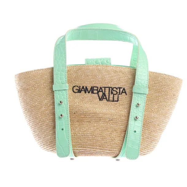 Handtasche in Mehrfarbig, Stroh, Giambattista Valli