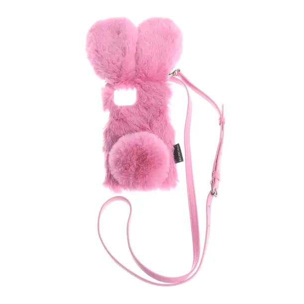 Phone Case in Pink, Other fibres, Balenciaga