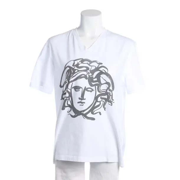 Shirt, in White, Cotton, Versace