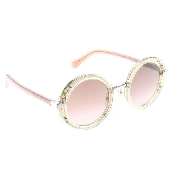 Sonnenbrille in Weiß, Kunststoff, Jimmy Choo