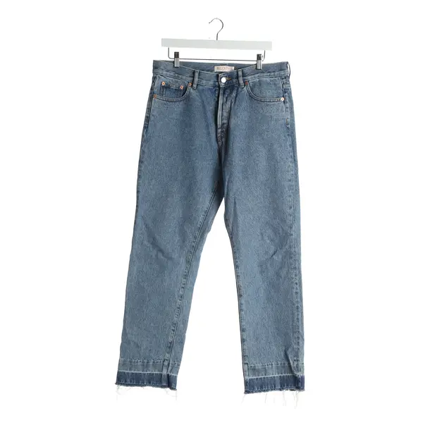Jeans Straight Fit in Blau, Baumwolle, Valentino