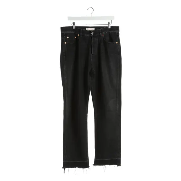 Jeans Straight Fit in Grau, Baumwolle, Valentino