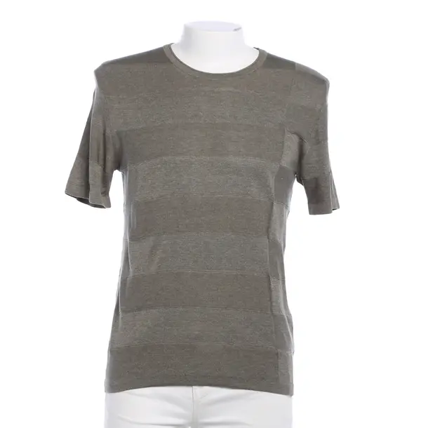 T-Shirt, in Grau, Seide, Falke