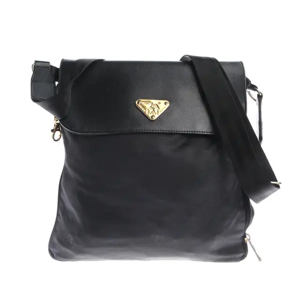 Schultertasche, in Schwarz, Polyamid, Maison Mollerus