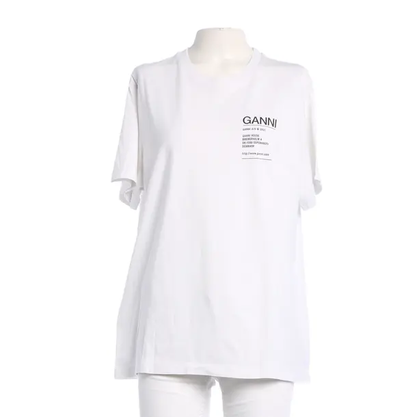Shirt, in White, Cotton, Ganni