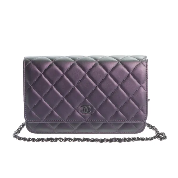 Schultertasche, in Lila, Leder, Chanel