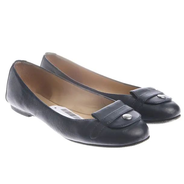 Ballerinas, in Navy, Longchamp