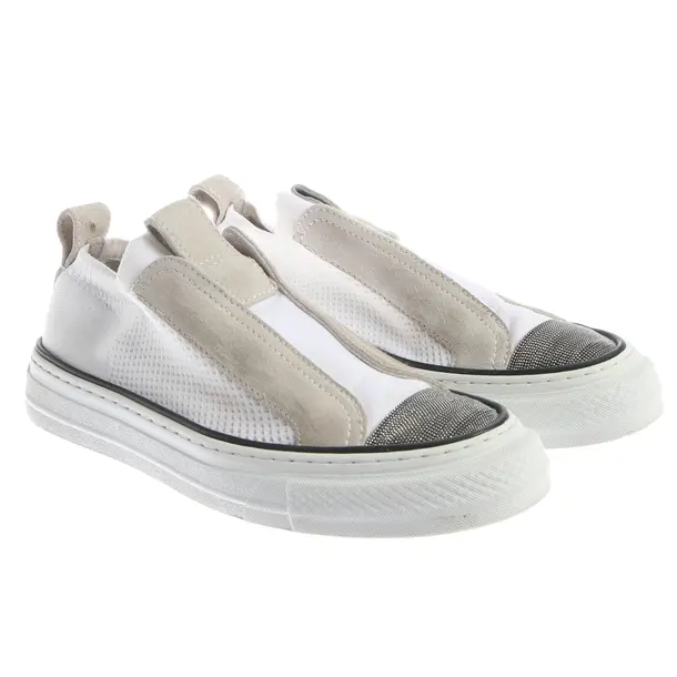Sneaker, in Weiß, Brunello Cucinelli