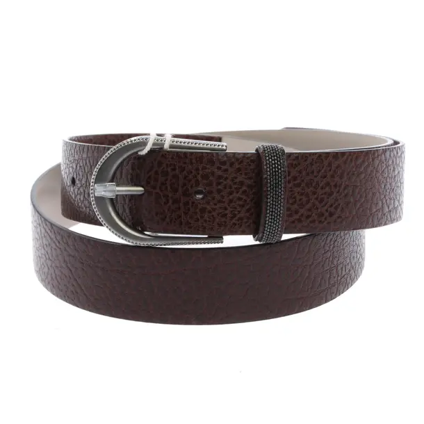 Belt, in Brown, Leather, Brunello Cucinelli