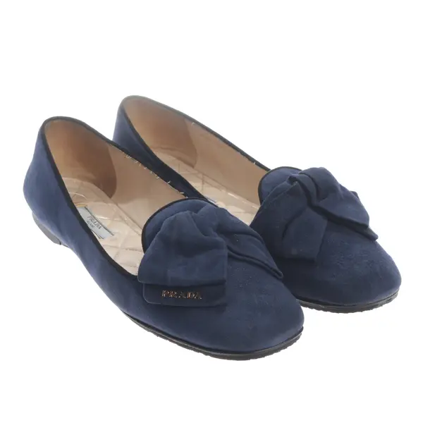 Loafers, in Navy, Prada