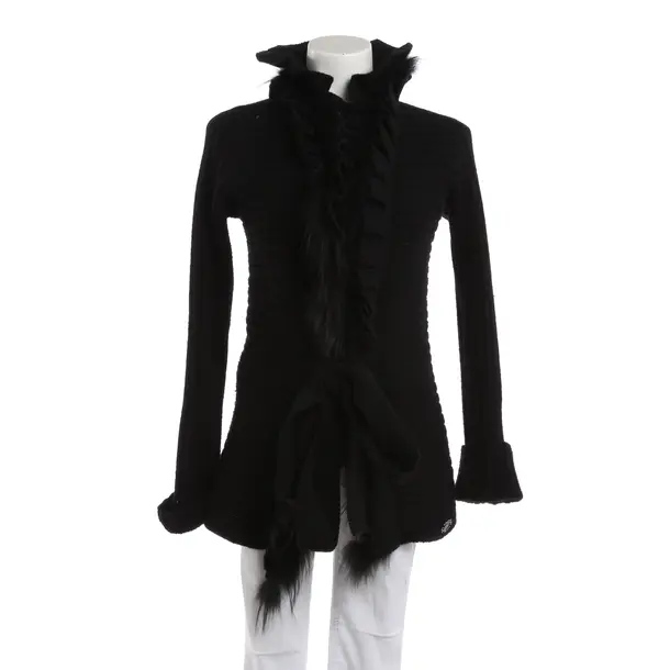 Cardigan, in Black, Cashmere, Roberto Cavalli
