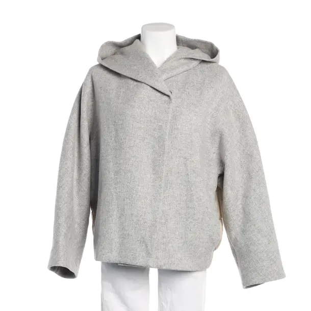 Mid-Season Jacket, in Light Gray, Wool, Peserico