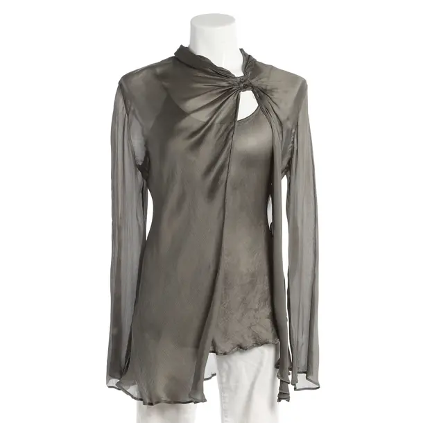 Blouse, in Gray, Viscose, Giorgio Armani